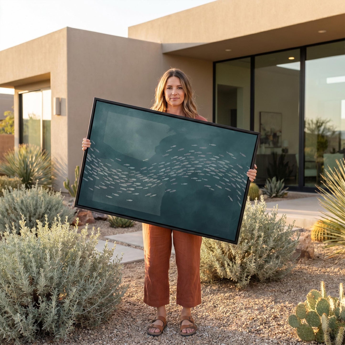 School of Fish Canvas Wall Art