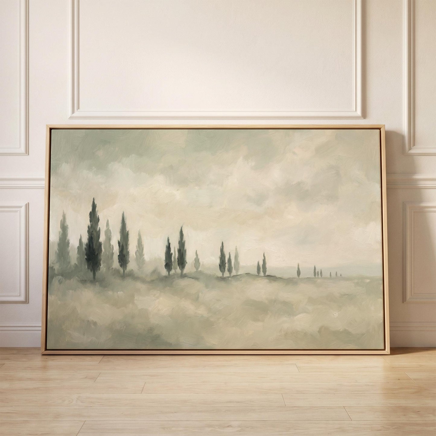 Cypress Tree Landscape Canvas Wall Art