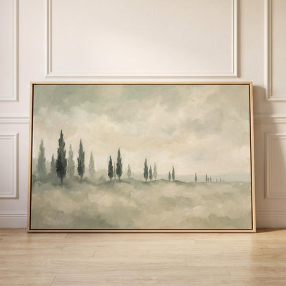 Cypress Tree Landscape Canvas Wall Art