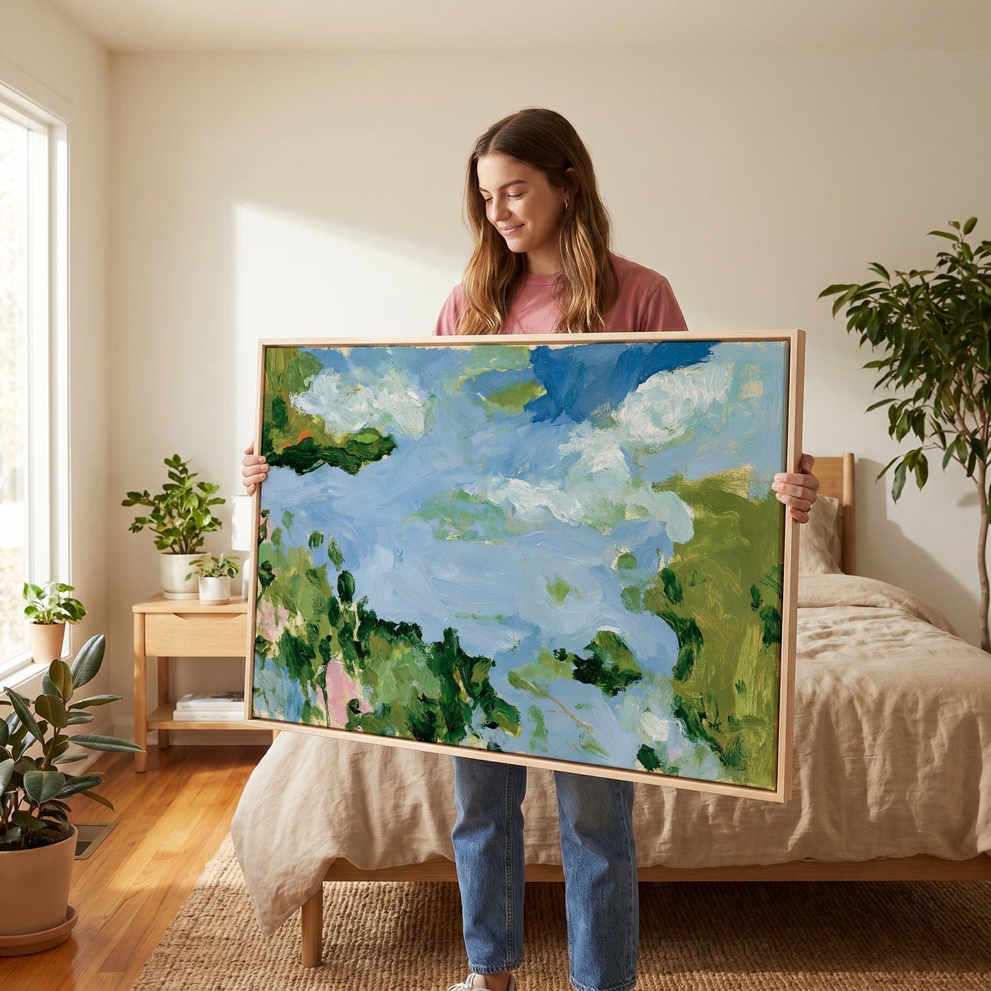 Abstract Sky Landscape Canvas Wall Art