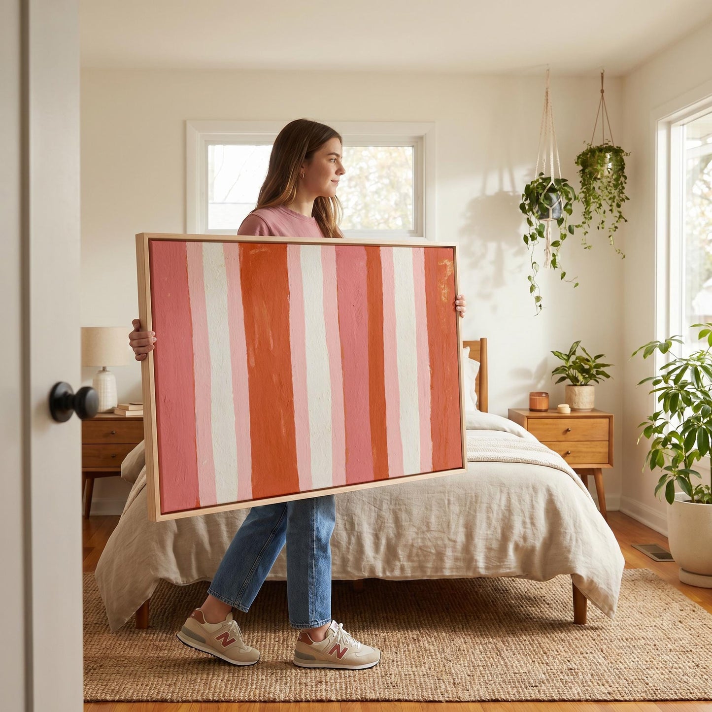 Abstract Stripe Canvas Wall Art