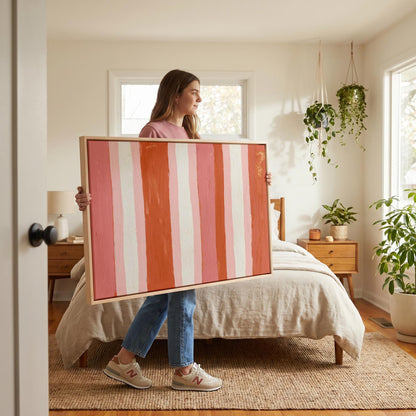 Abstract Stripe Canvas Wall Art