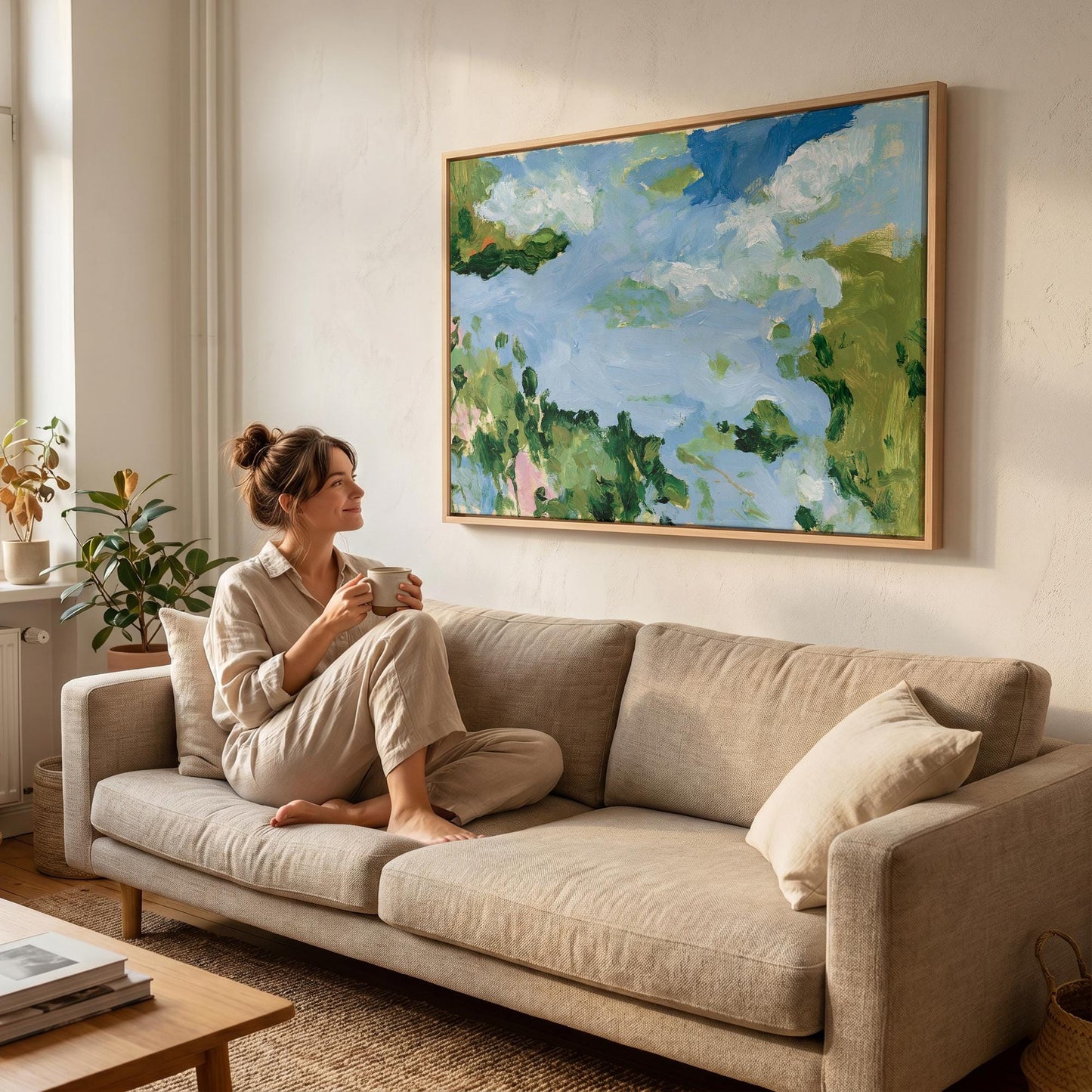 Abstract Sky Landscape Canvas Wall Art