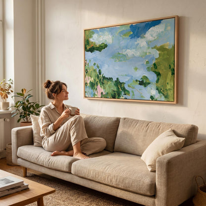 Abstract Sky Landscape Canvas Wall Art