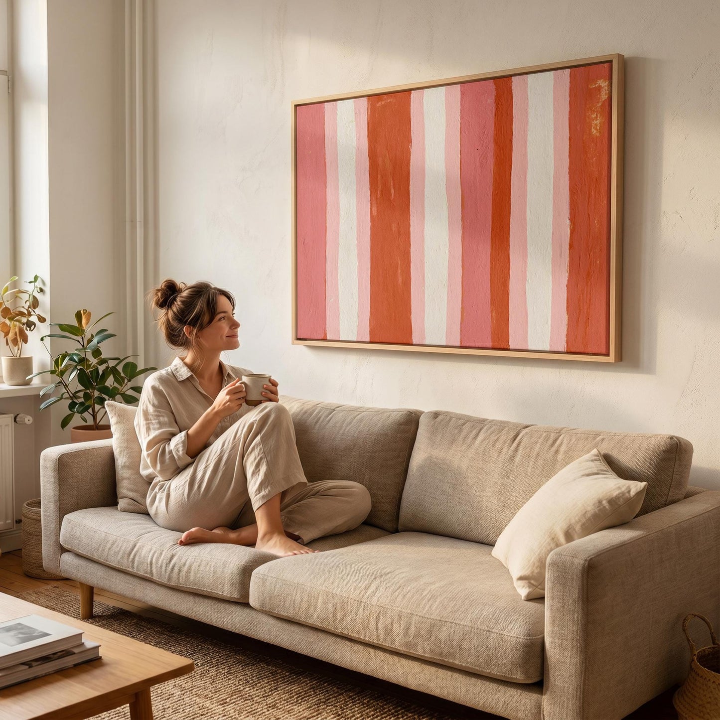 Abstract Stripe Canvas Wall Art