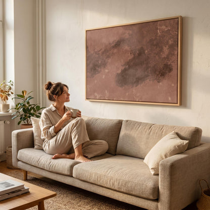 Terracotta Abstract Canvas Wall Art