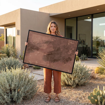 Terracotta Abstract Canvas Wall Art