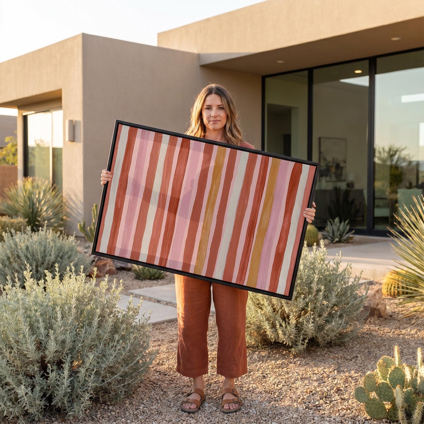 Abstract Stripe Canvas Wall Art