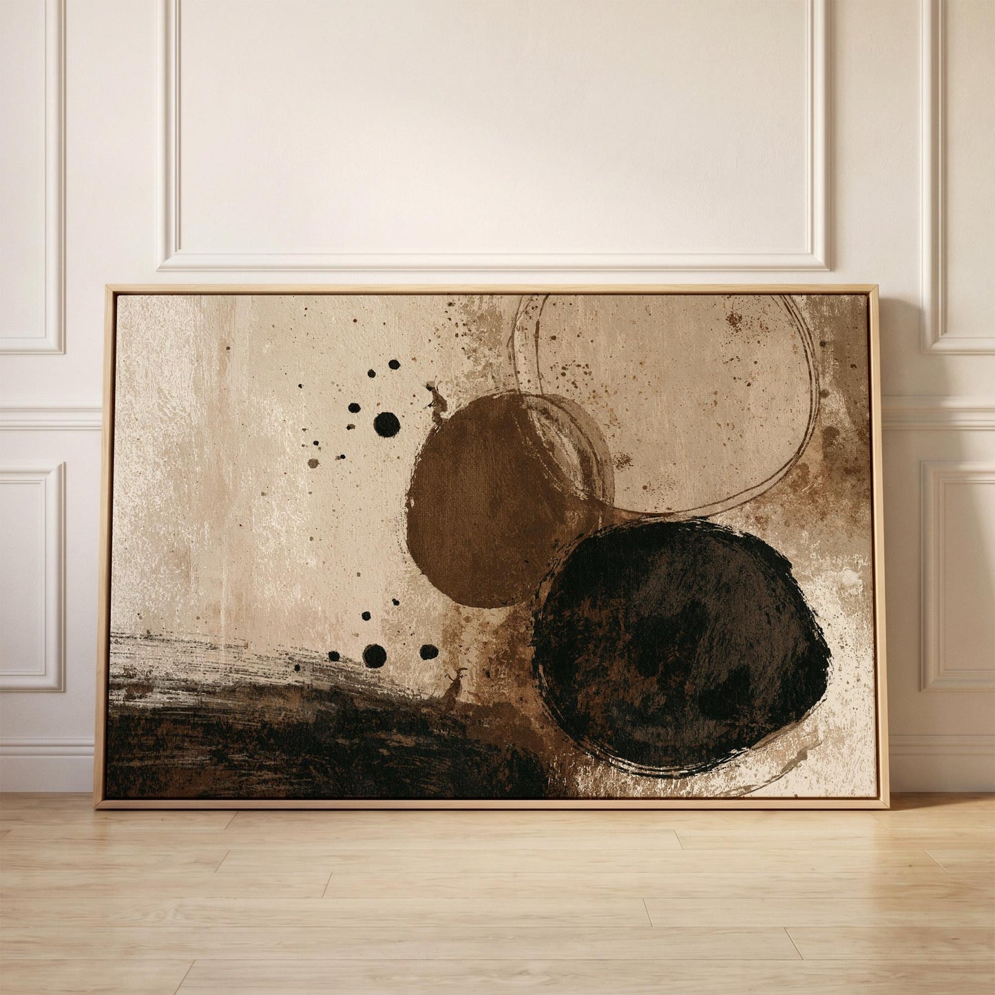 Abstract Circles Canvas Wall Art