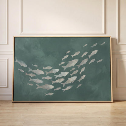School of Fish Canvas Wall Art