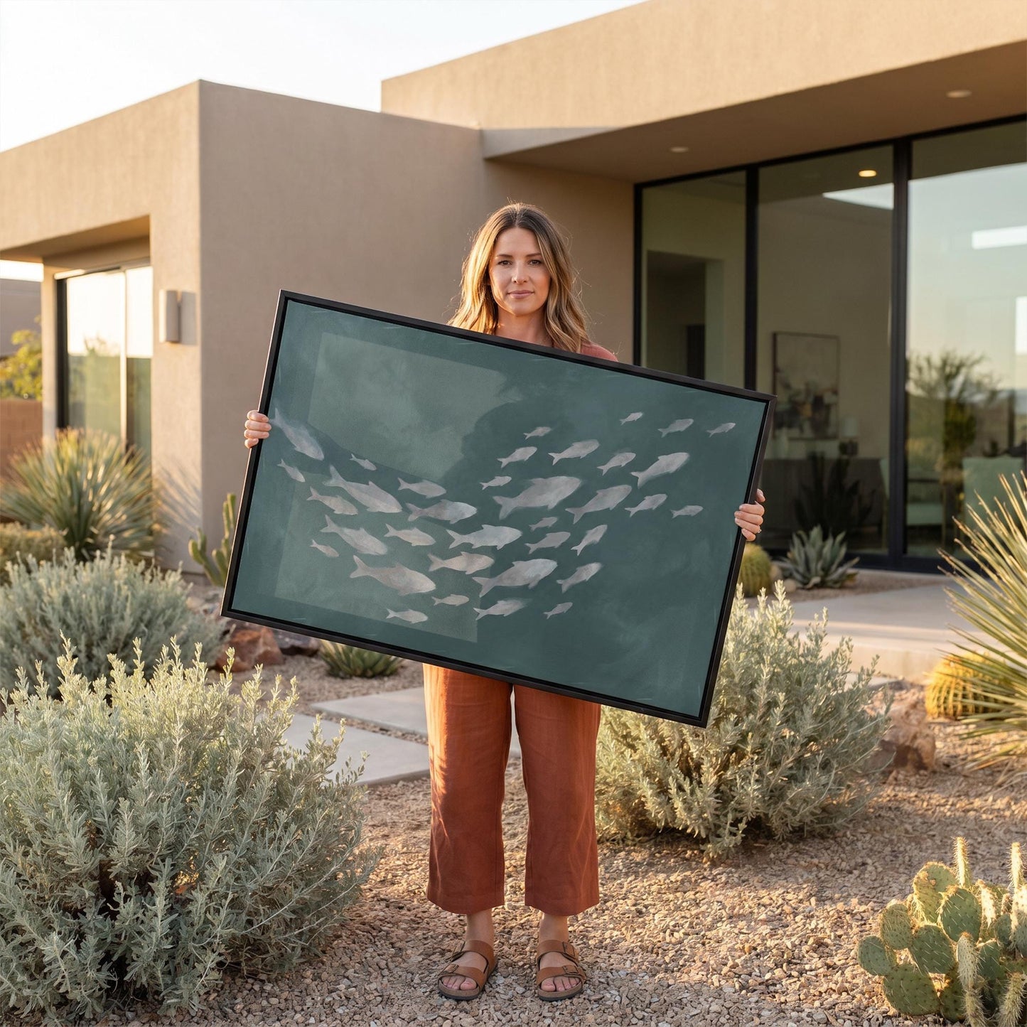 School of Fish Canvas Wall Art