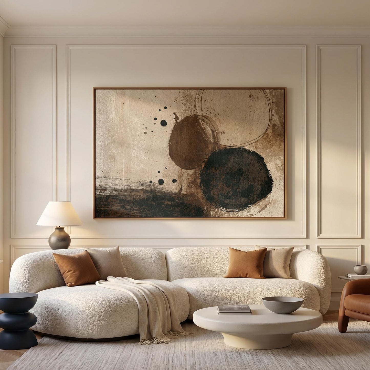 Abstract Circles Canvas Wall Art