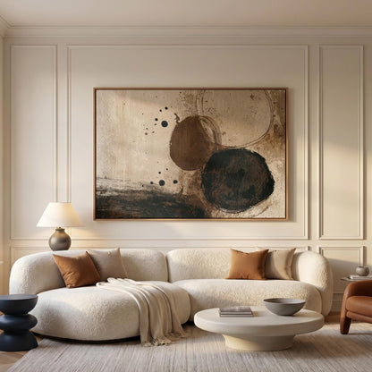 Abstract Circles Canvas Wall Art