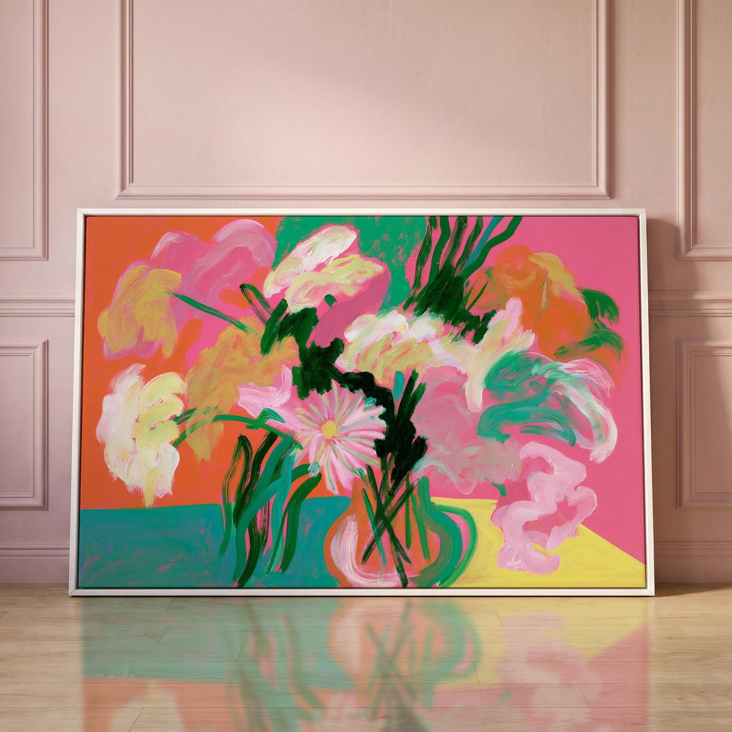Abstract Floral Canvas Wall Art