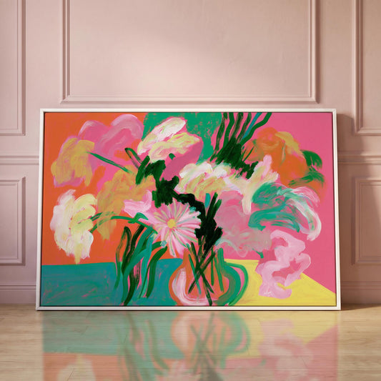Abstract Floral Canvas Wall Art
