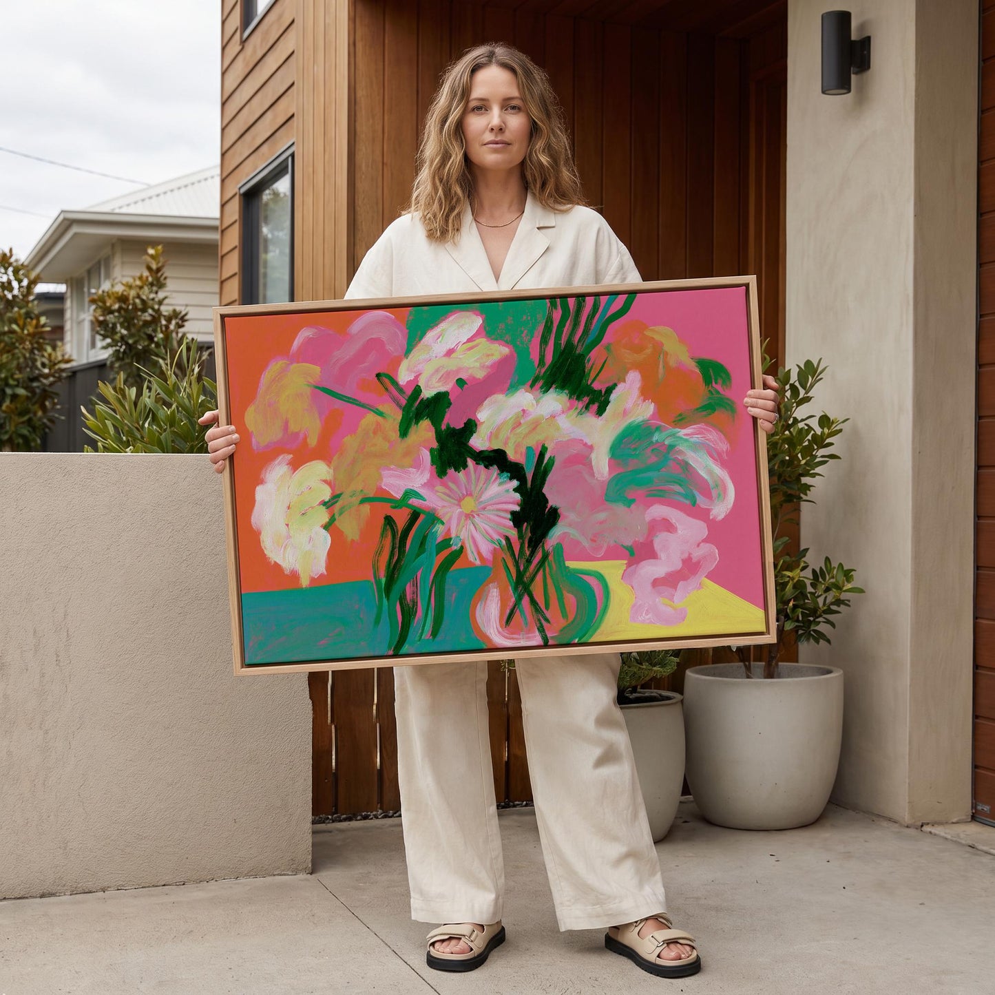 Abstract Floral Canvas Wall Art