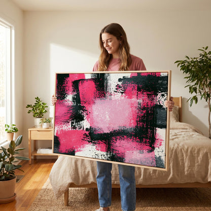 Abstract Brushstroke Canvas Wall Art