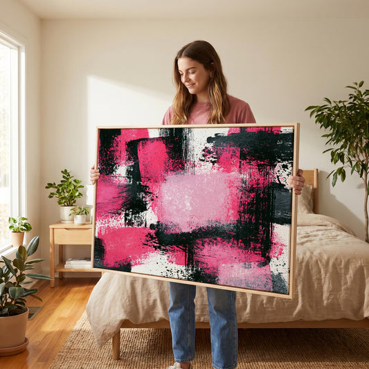 Abstract Brushstroke Canvas Wall Art