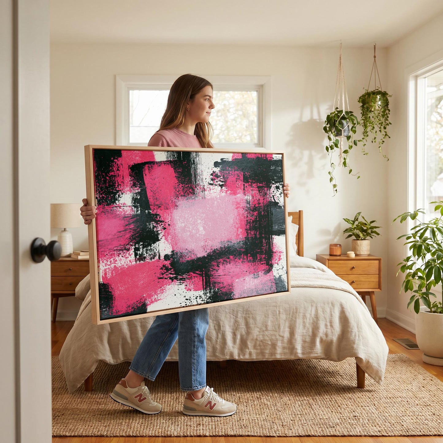 Abstract Brushstroke Canvas Wall Art