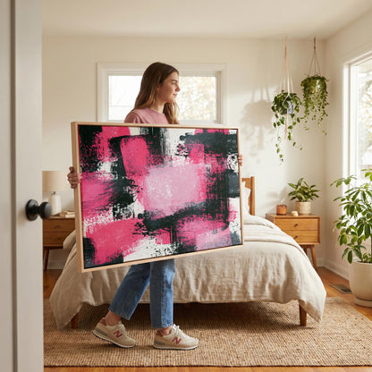 Abstract Brushstroke Canvas Wall Art