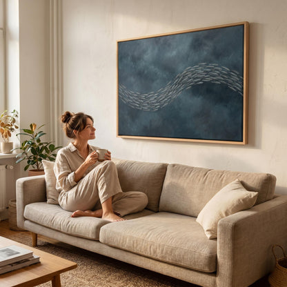 School of Fish Canvas Wall Art