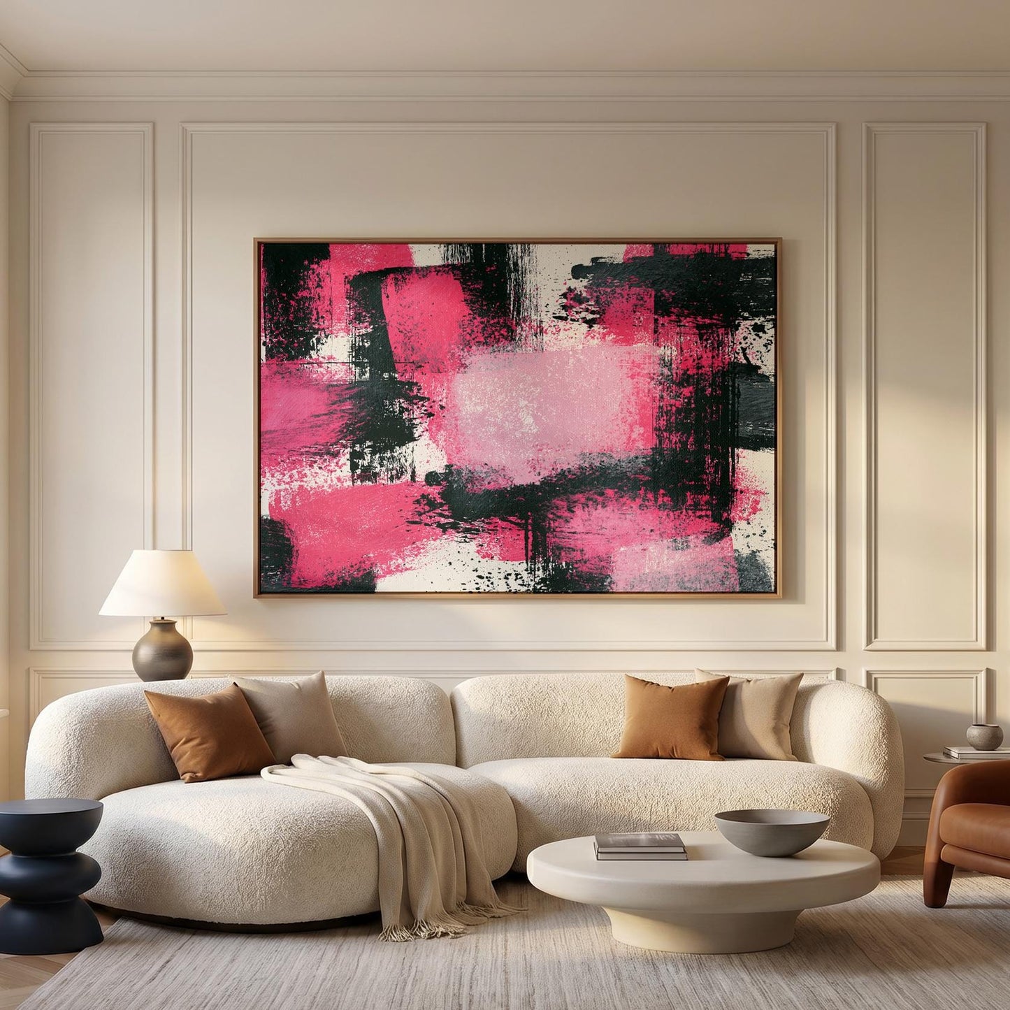 Abstract Brushstroke Canvas Wall Art