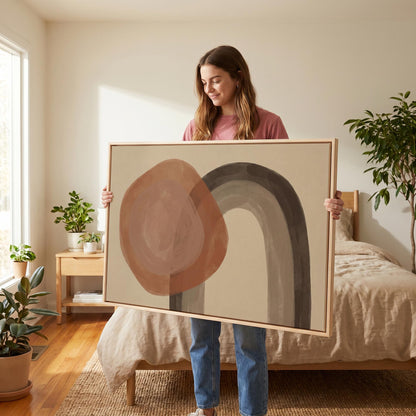 Abstract Circle Arch Canvas Wall Art