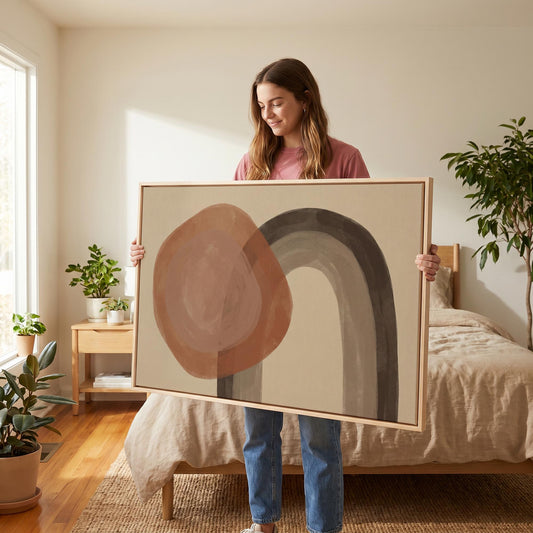Abstract Circle Arch Canvas Wall Art