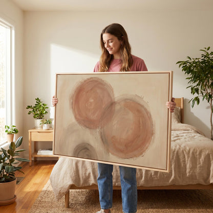 Abstract Circles Canvas Wall Art