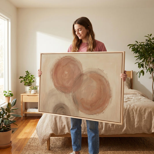 Abstract Circles Canvas Wall Art