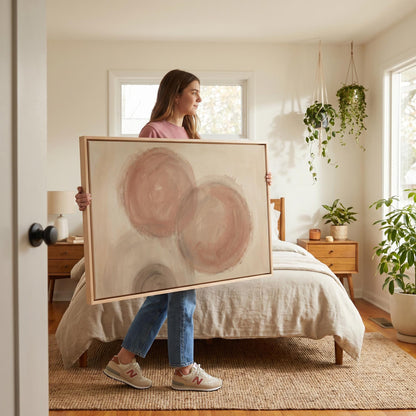 Abstract Circles Canvas Wall Art
