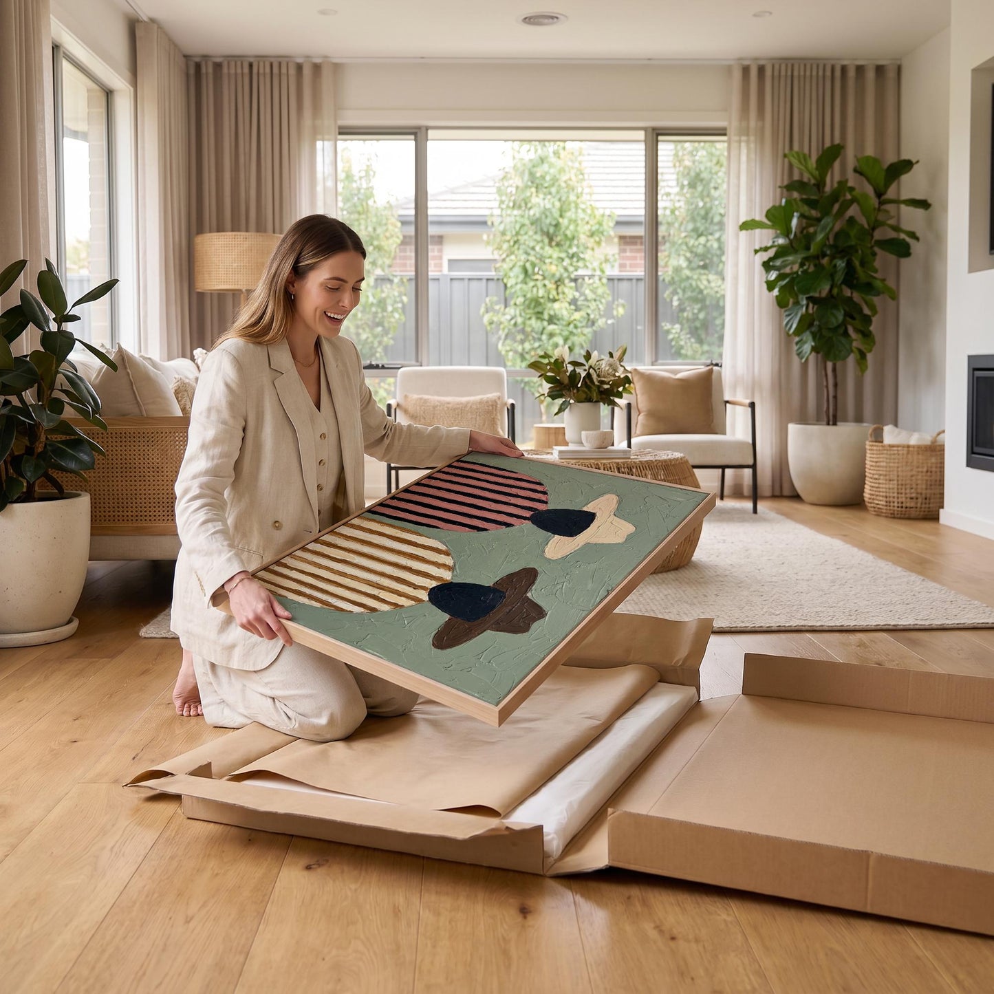 Two Figures Canvas Wall Art