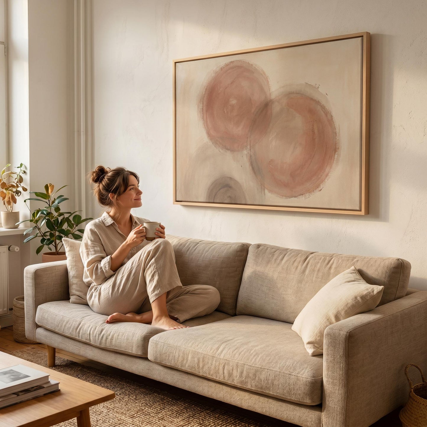 Abstract Circles Canvas Wall Art