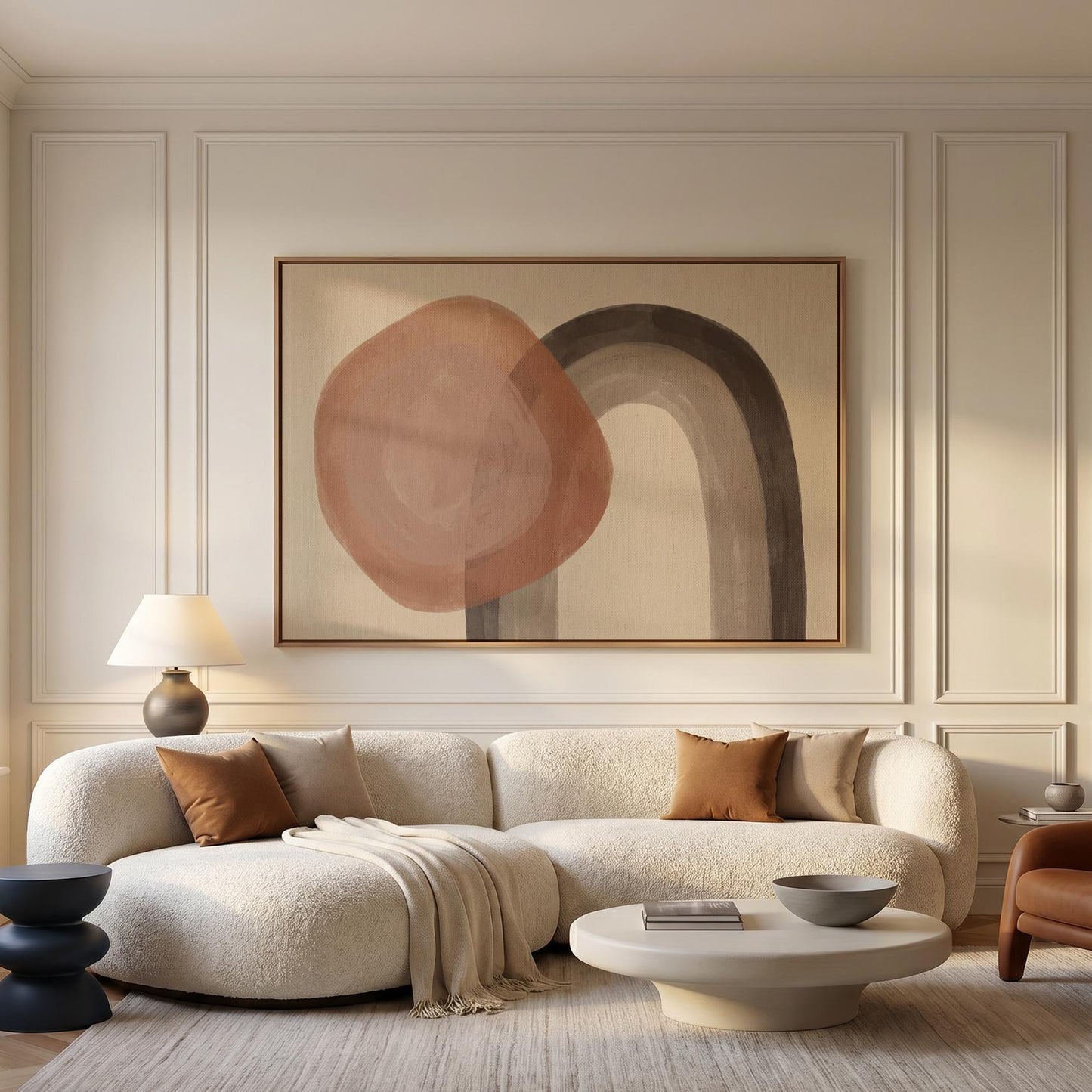Abstract Circle Arch Canvas Wall Art