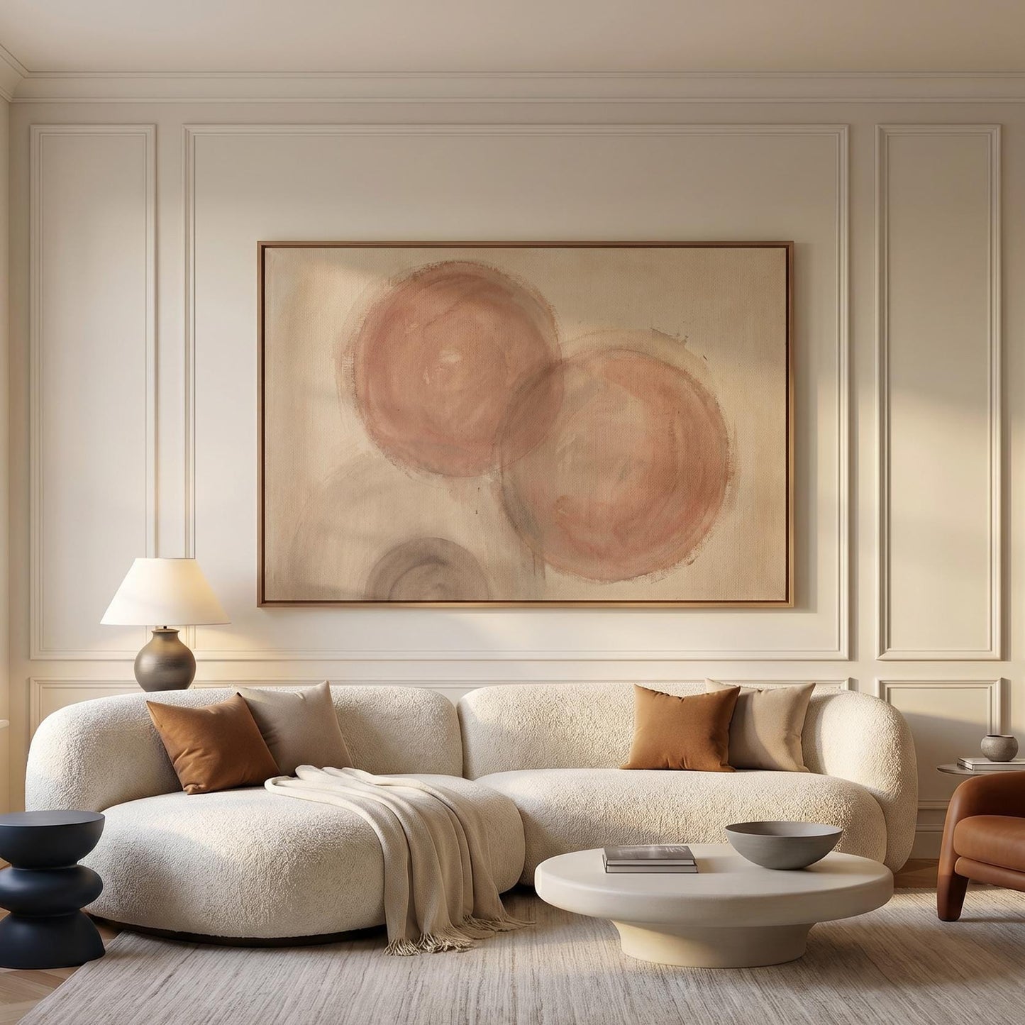 Abstract Circles Canvas Wall Art