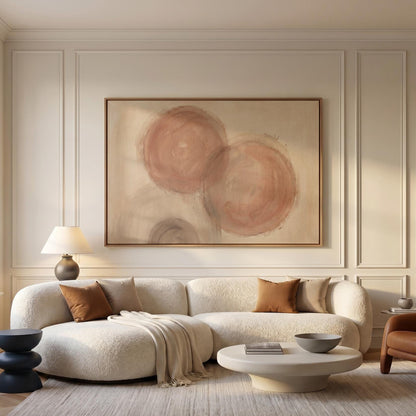 Abstract Circles Canvas Wall Art