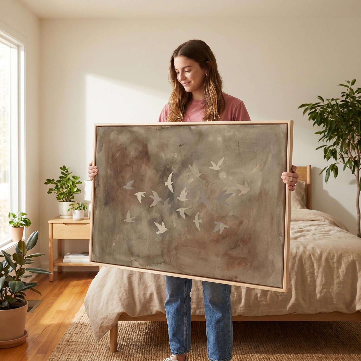 Flying Birds Canvas Wall Art