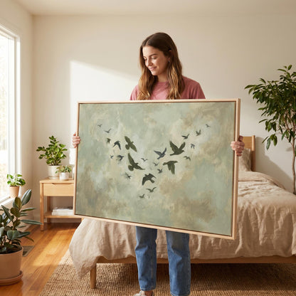 Birds in Flight Canvas Wall Art