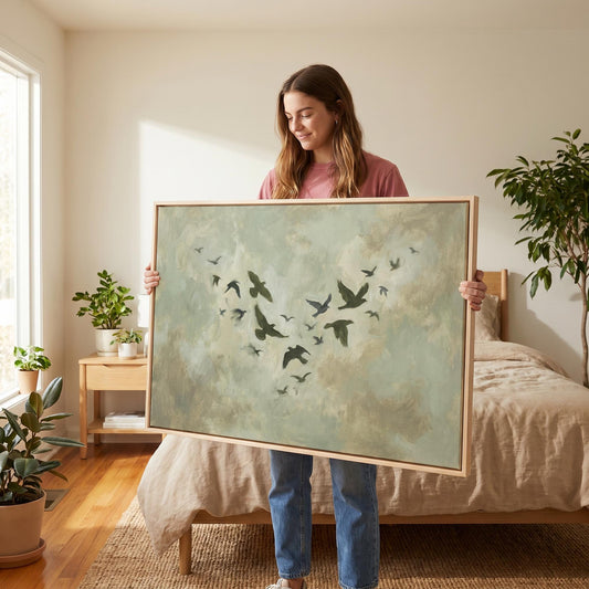 Birds in Flight Canvas Wall Art
