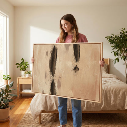 Abstract Brushstroke Canvas Wall Art