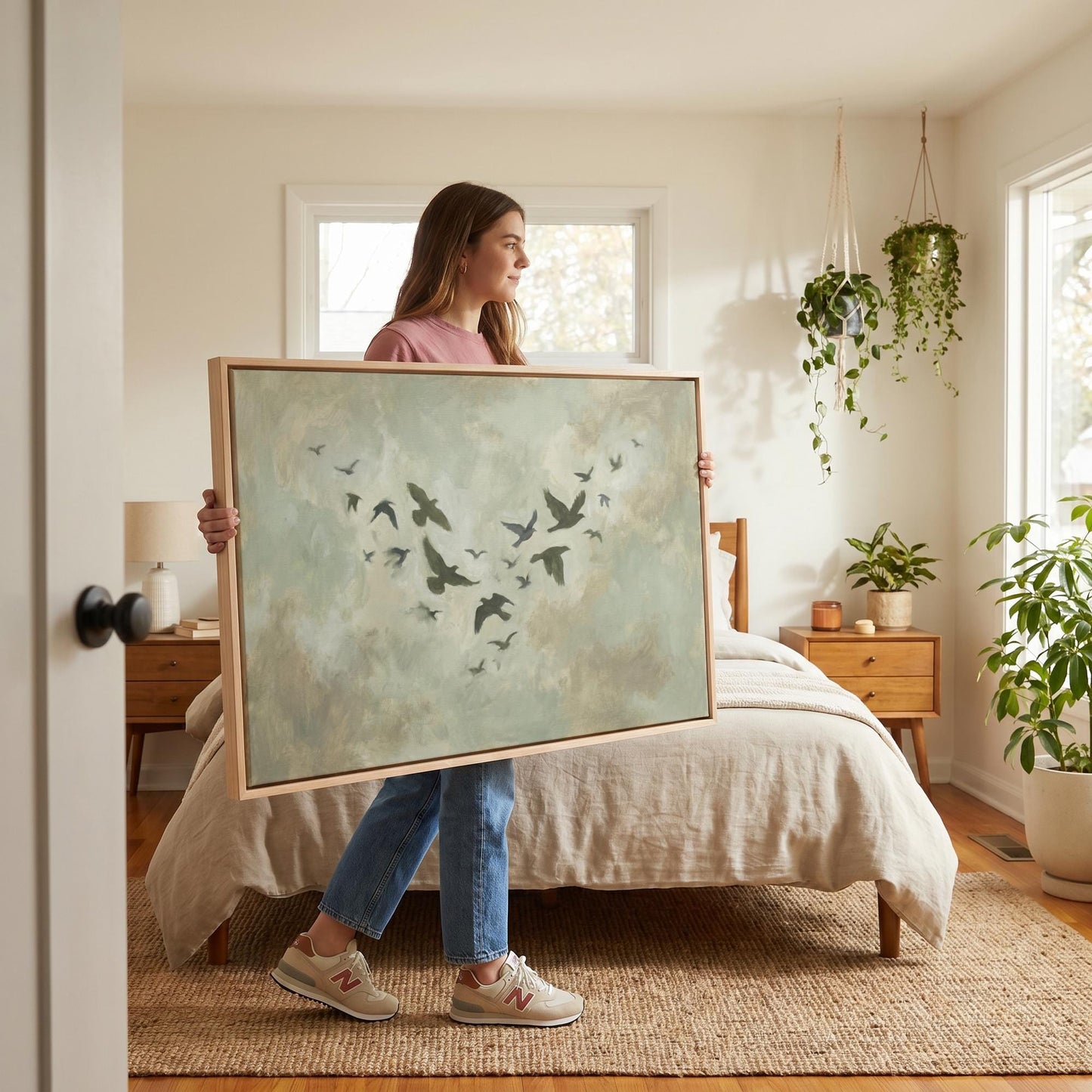Birds in Flight Canvas Wall Art