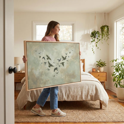 Birds in Flight Canvas Wall Art
