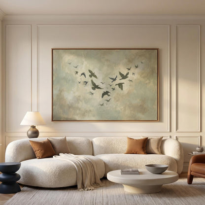 Birds in Flight Canvas Wall Art