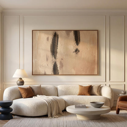 Abstract Brushstroke Canvas Wall Art