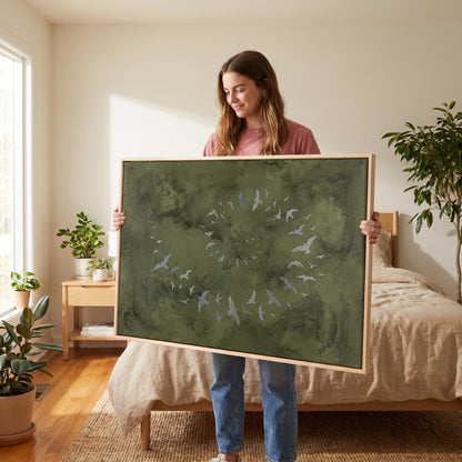 Birds in Flight Canvas Wall Art