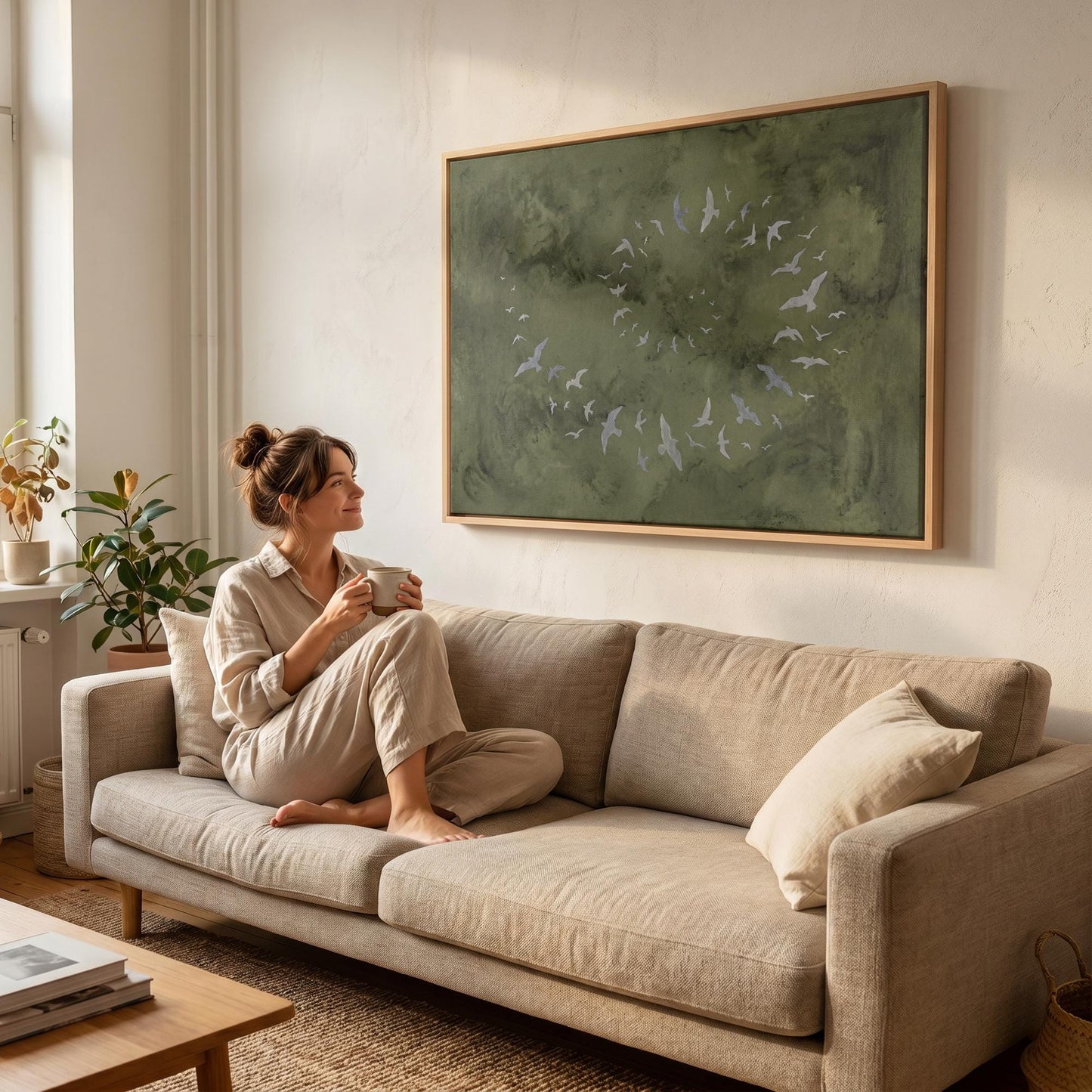 Birds in Flight Canvas Wall Art