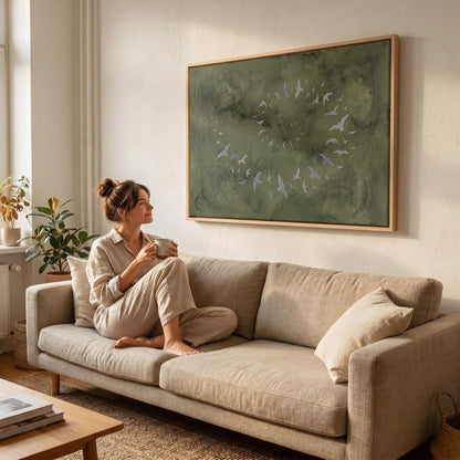Birds in Flight Canvas Wall Art