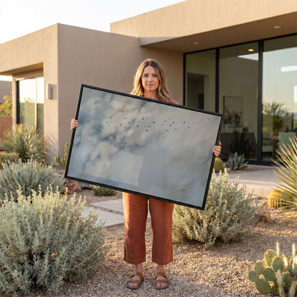 Birds in Sky Canvas Wall Art