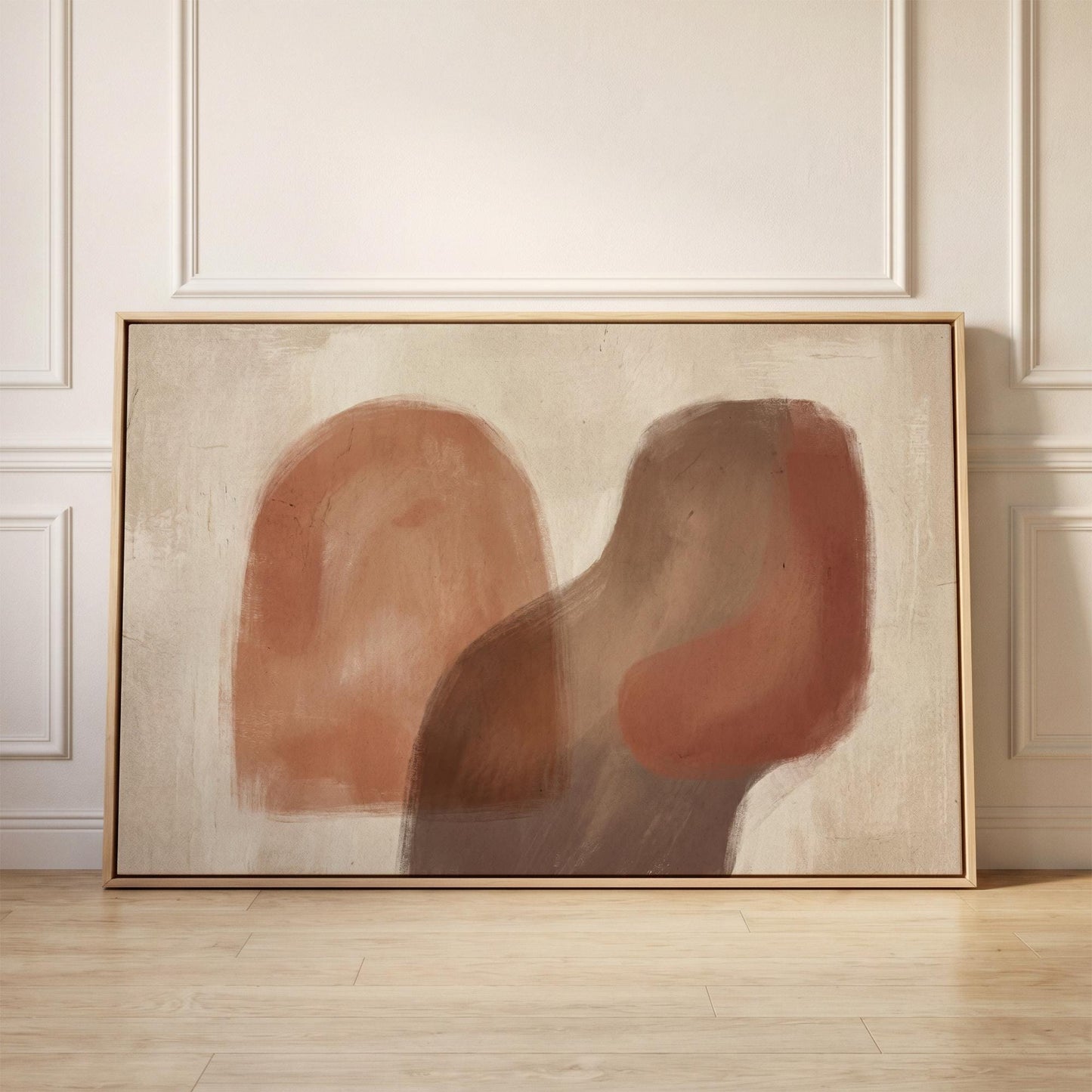 Abstract Organic Shapes Canvas Wall Art