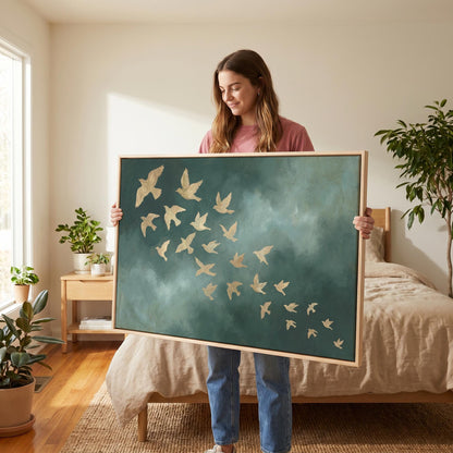 Flying Birds Canvas Wall Art